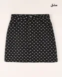 دامن کوتاه طرح گل G00225 - 5