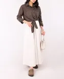 شومیز دو جیب گره ای G00772 - 1