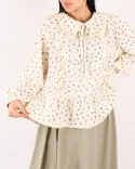 شومیز موسلین گلدار OPPSI G00471 - 3