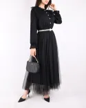 پیراهن کمربند مرواریدی G00210 - Image 8