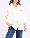 شومیز لینن گلدوزی G00941 - 2