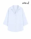 شومیز سیلک آستین سه ربع G01102 - 10