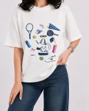 تیشرت طرح G00970 TENNIS