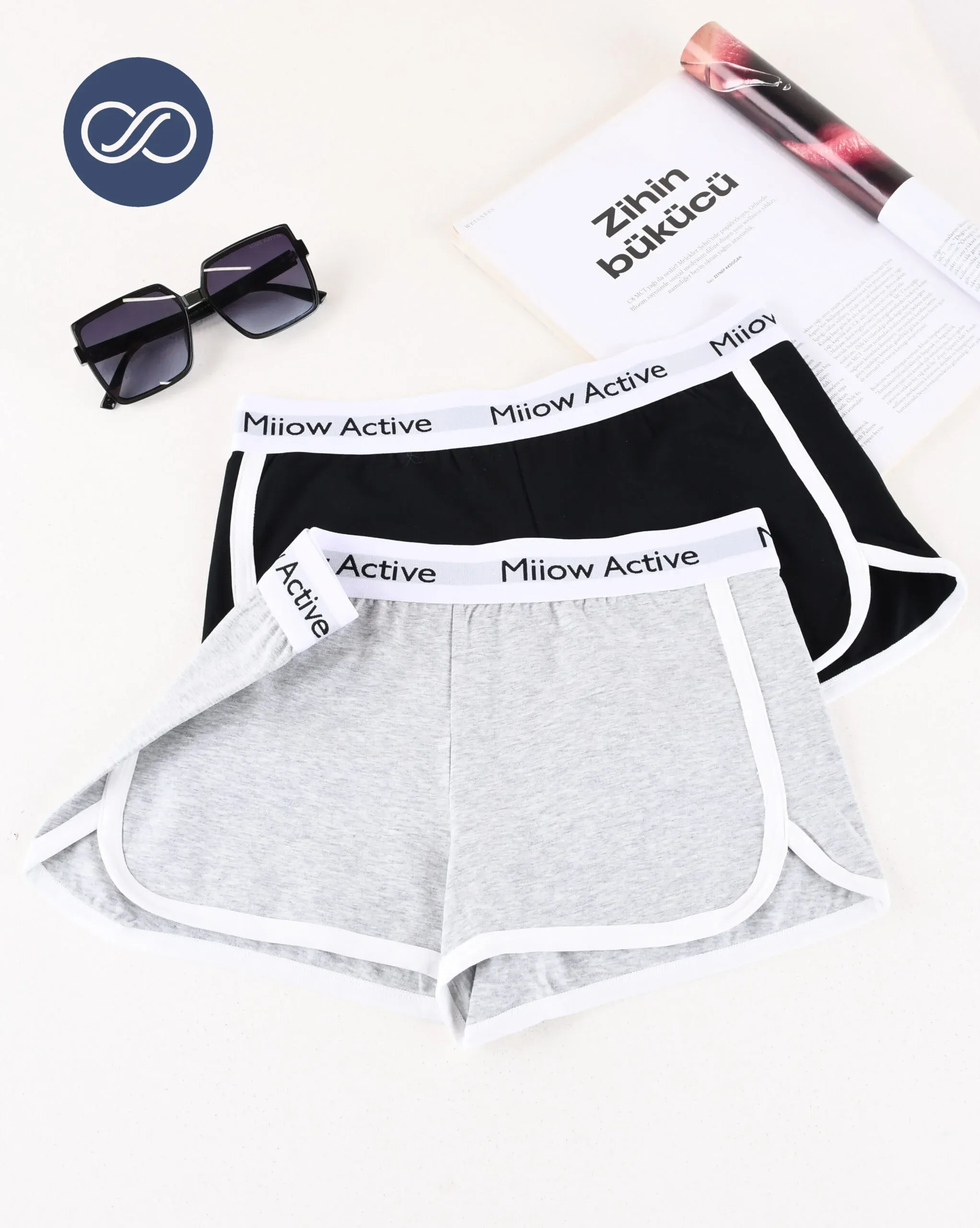 شورت پادار Y00617 MIIOW ACTIVE