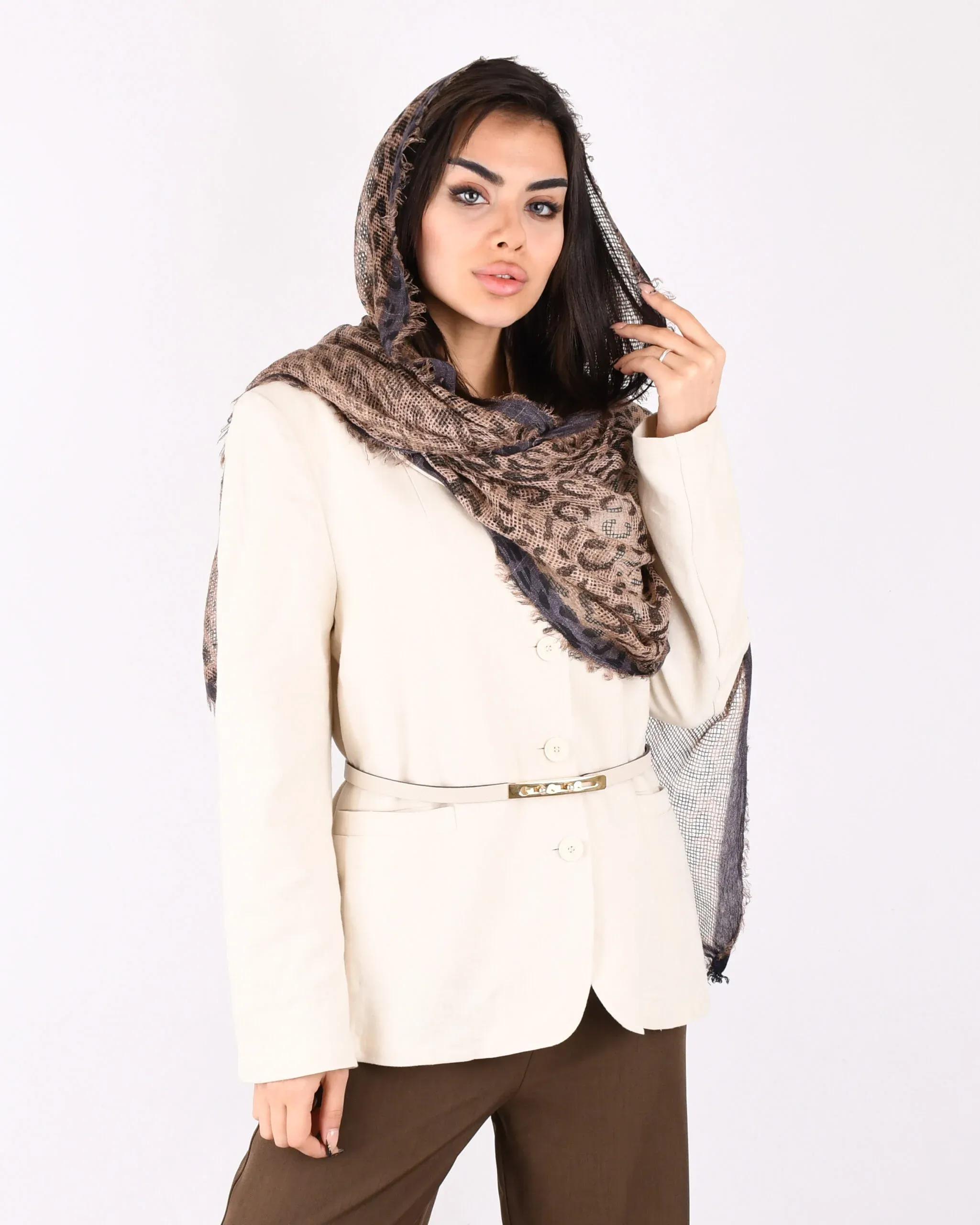 شال کنفی پلنگی S00980